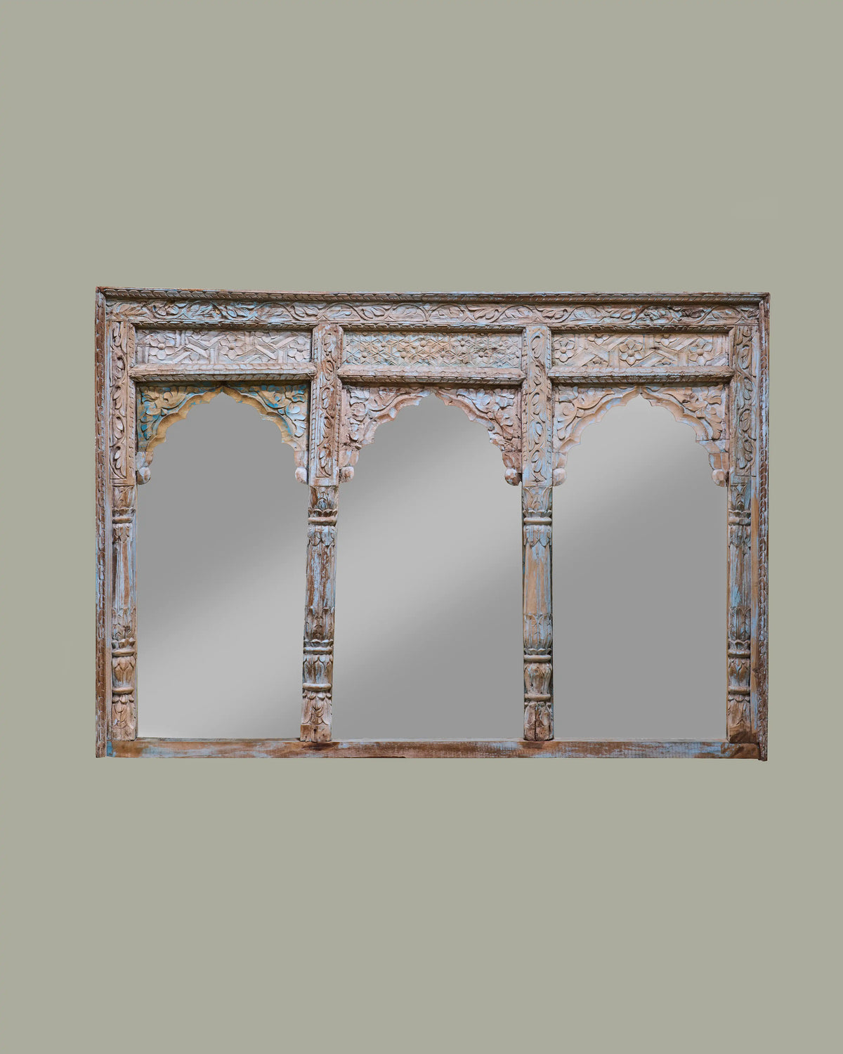 Blue Jharokha Frame