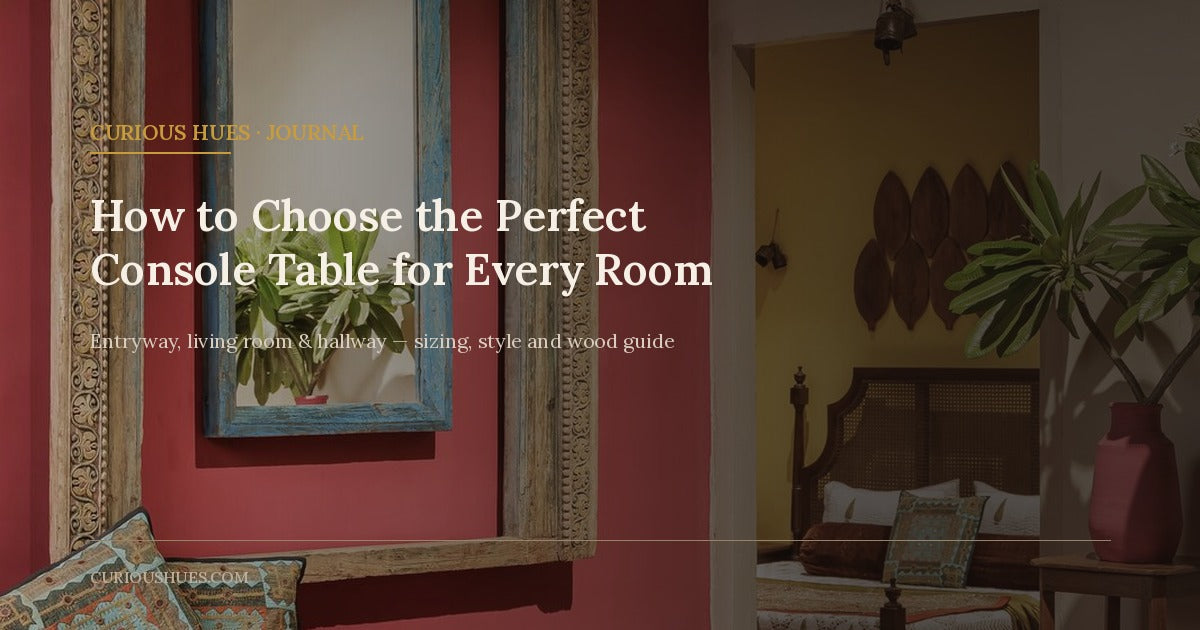How to Choose the Perfect Console Table for Every Room