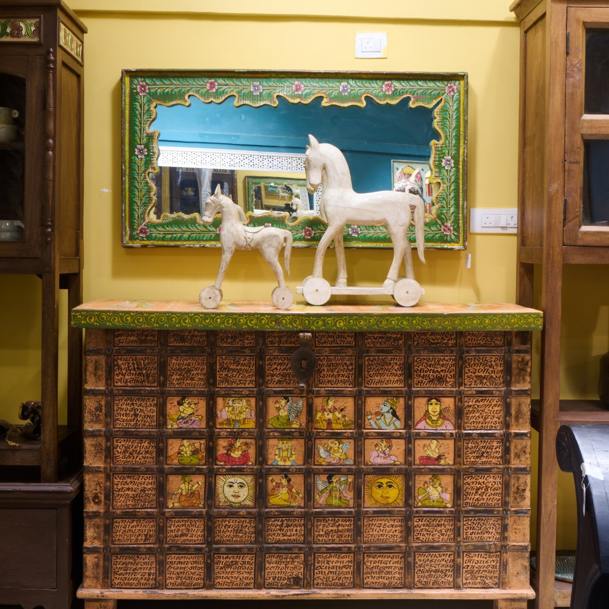 Reclaimed wood furniture and heritage Indian home decor by Curious Hues