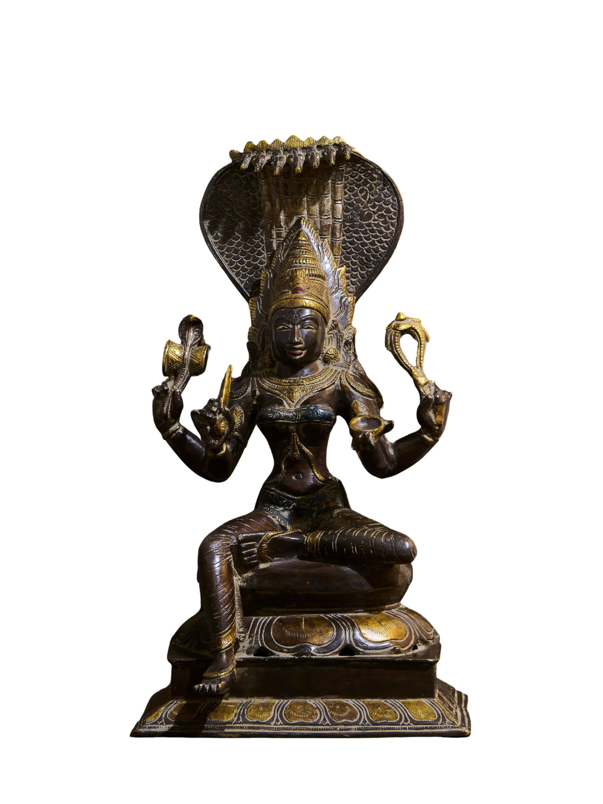 Goddess Mariamman in Brass