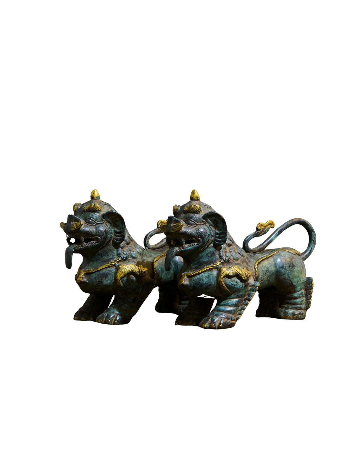 Yali Nepali Lion in Brass