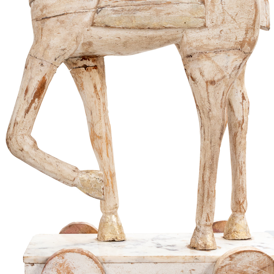 Wooden Deer with wheel