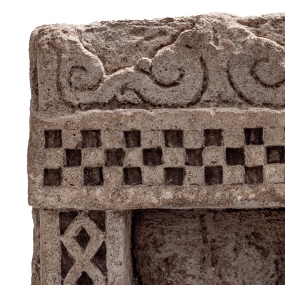 Table Accent - Stone with Metal Base