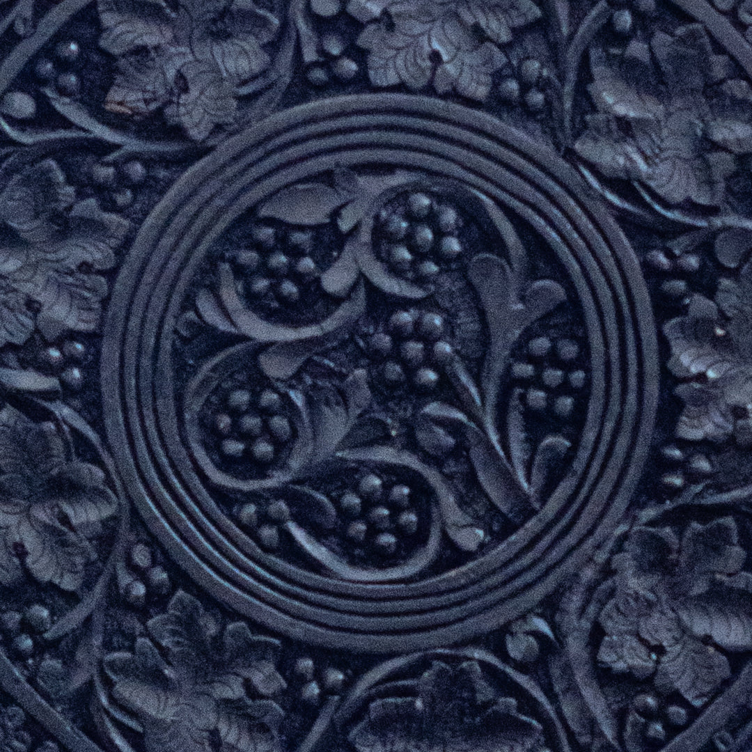 Round Hanging Black Wooden Wall Decor