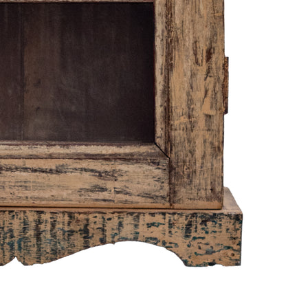 Distrassed white wall cabinet
