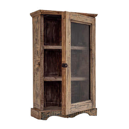 Distrassed white wall cabinet