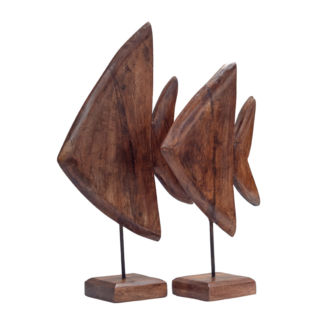 Wooden Fish Stand - L