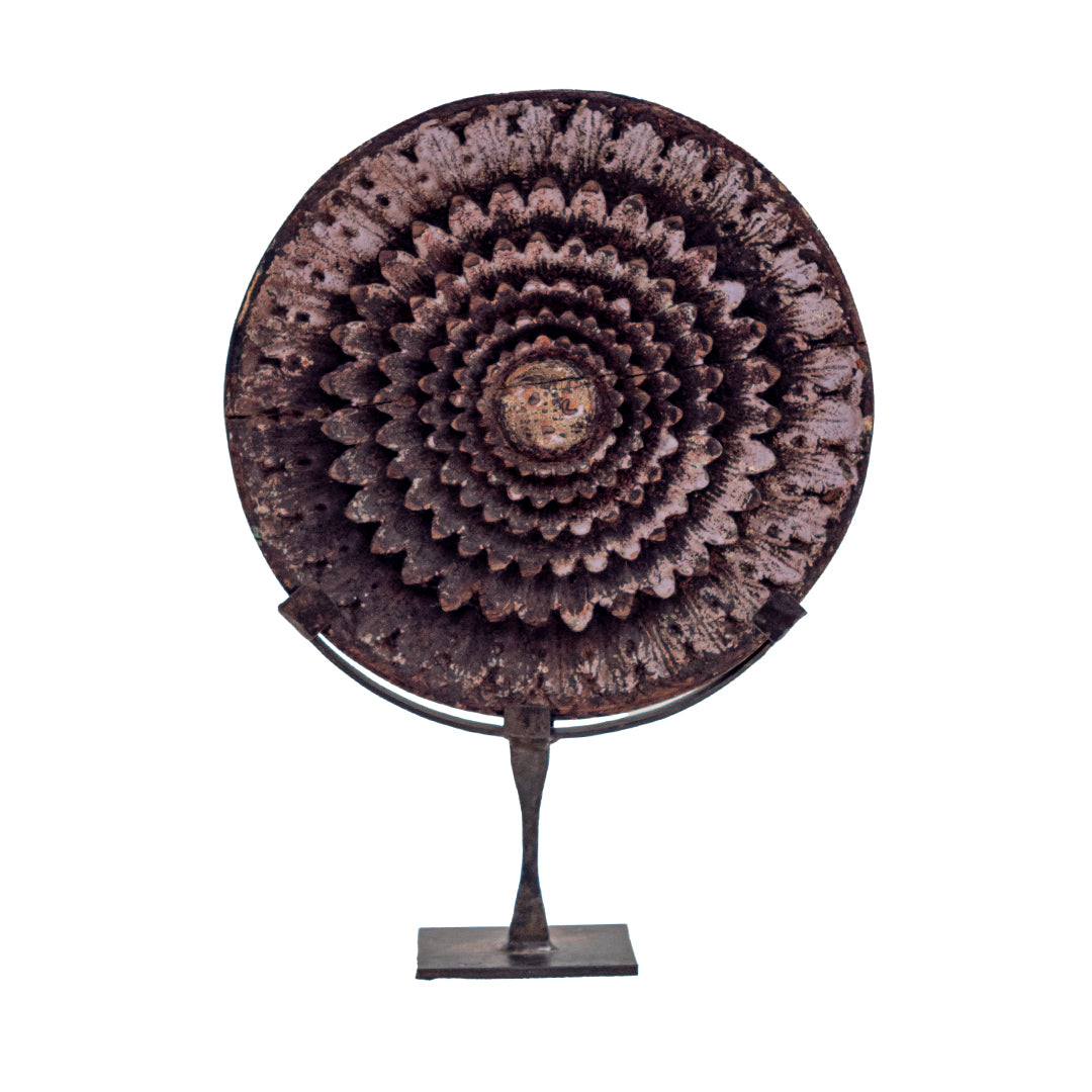 Wooden Blooming Lotus Decor