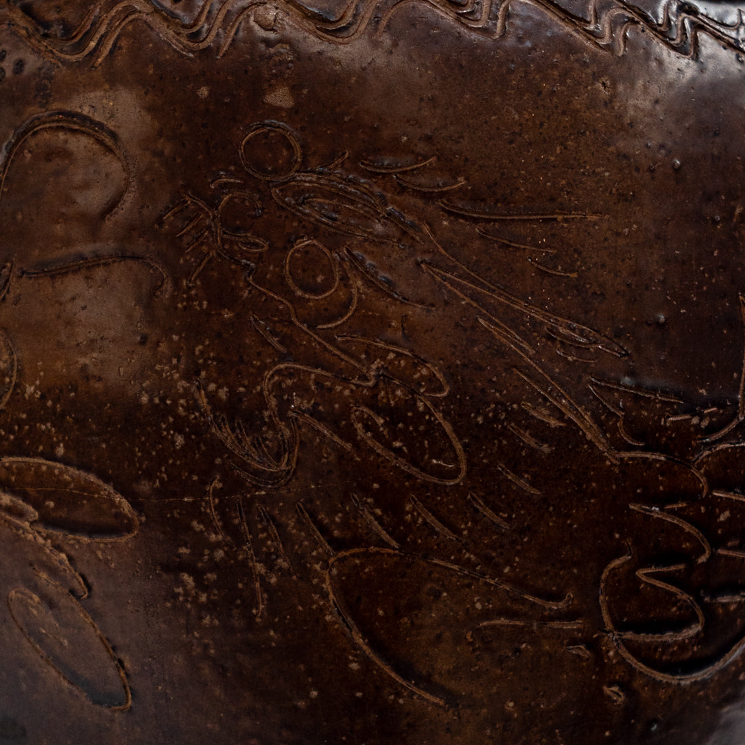 Ceramic Pot Lion Face