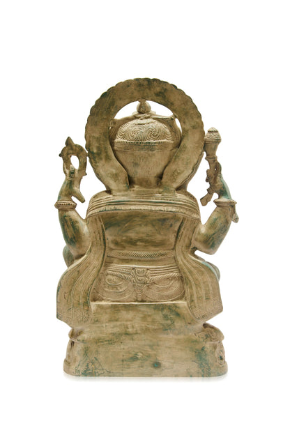 Green Patina Ganesha