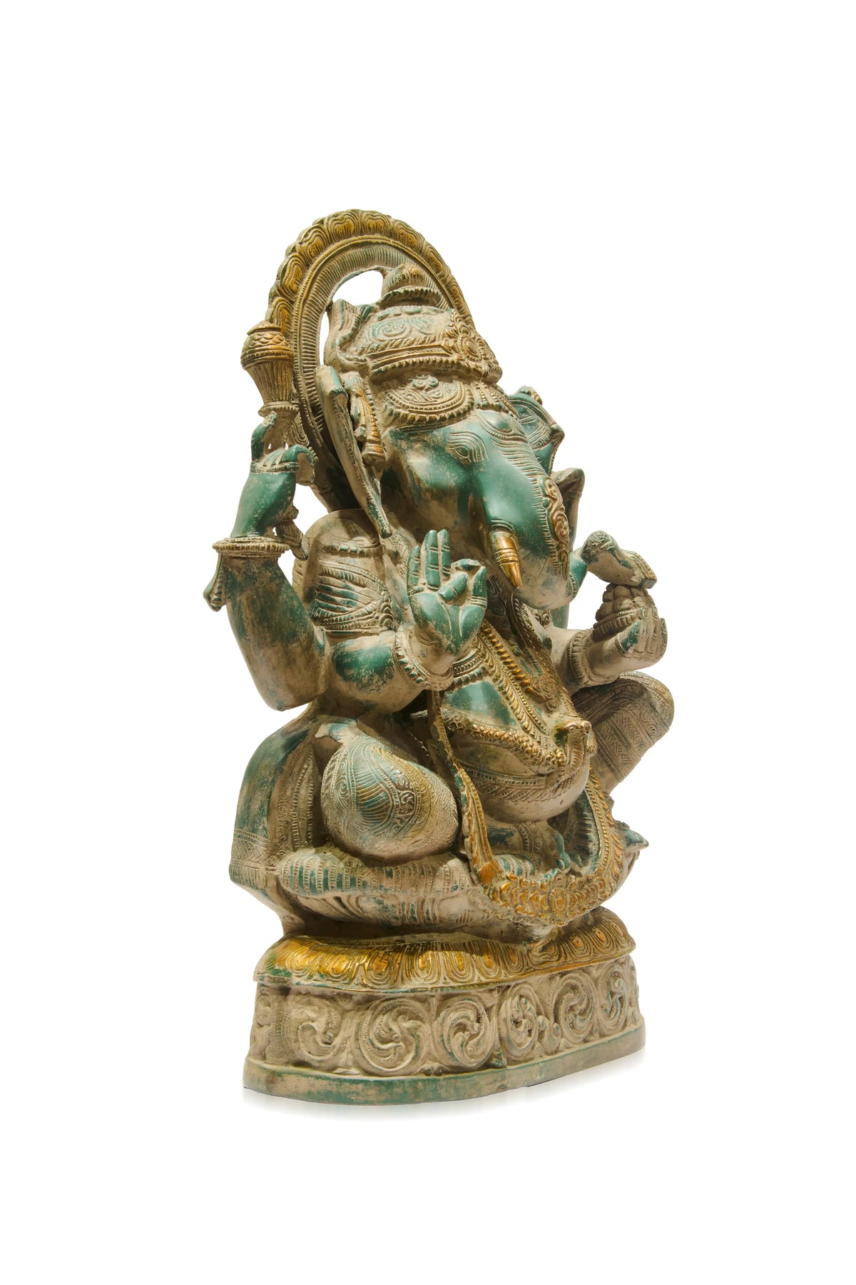 Green Patina Ganesha