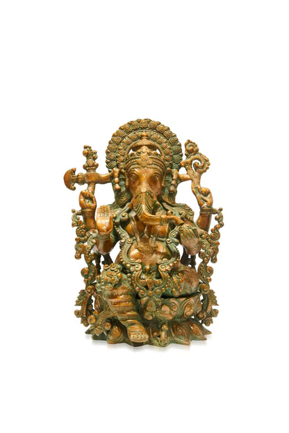 Brass Brown Finish Ganesha