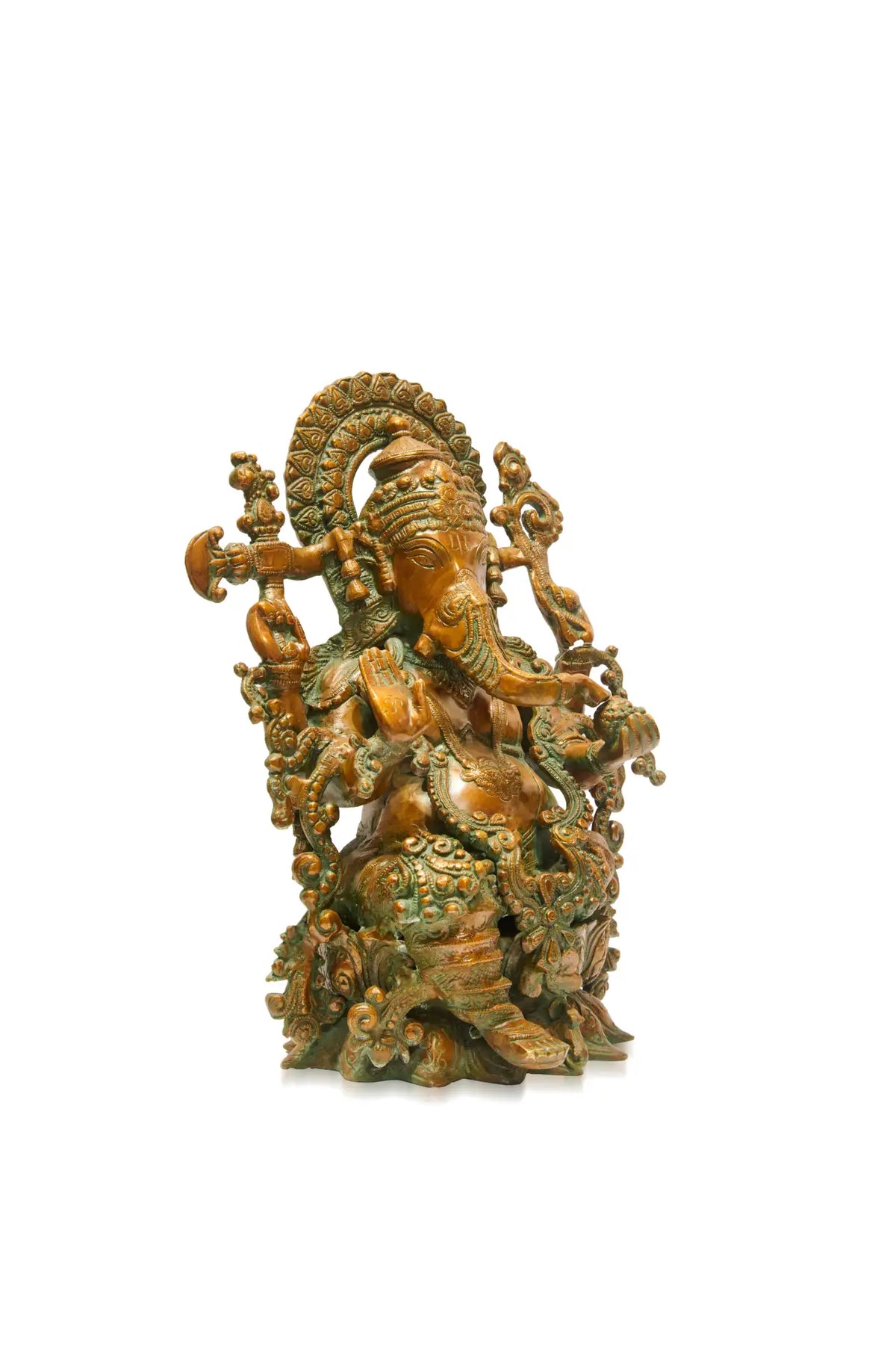 Brass Brown Finish Ganesha