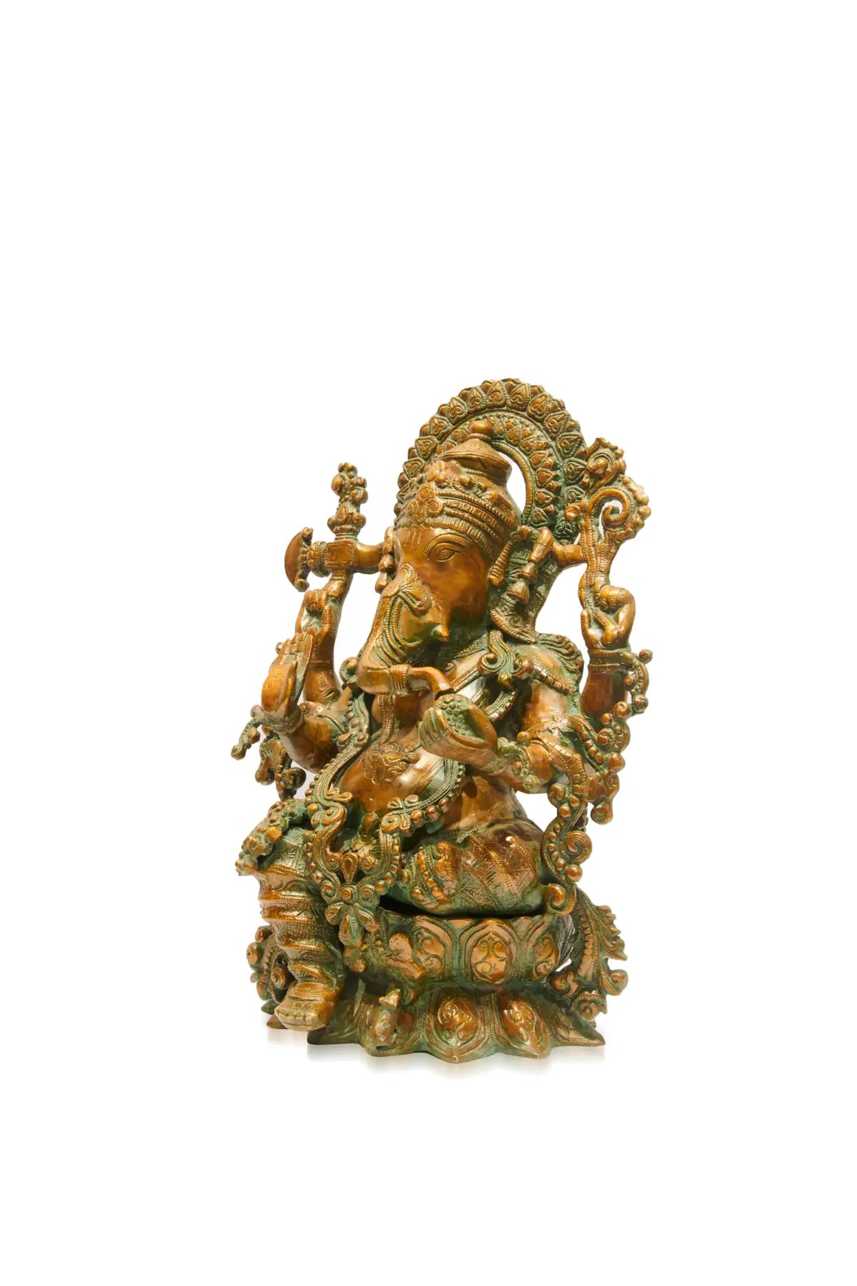 Brass Brown Finish Ganesha