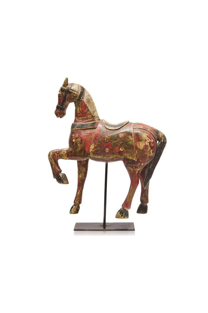 Red Horse Table Accent