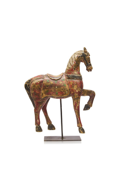 Red Horse Table Accent