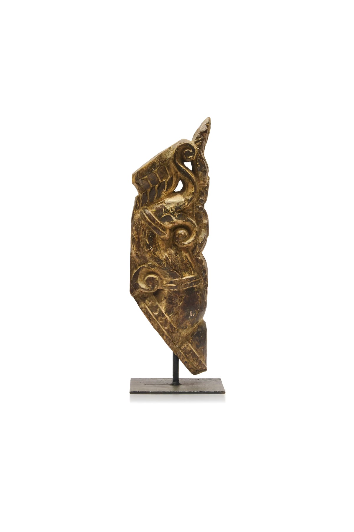 Wood Carved Vintage Table Accent