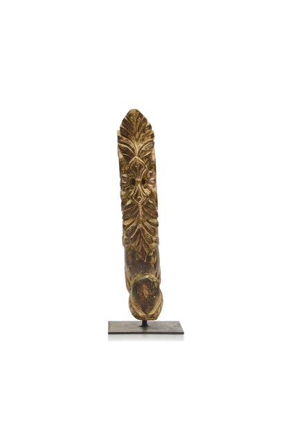 Wood Carved Vintage Table Accent