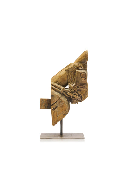 Wooden Horse Head Chetak