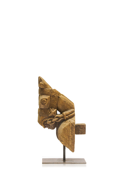 Wooden Horse Head Chetak