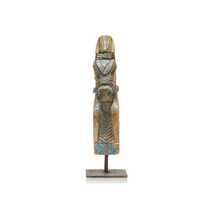 Wooden Horse Head Blue