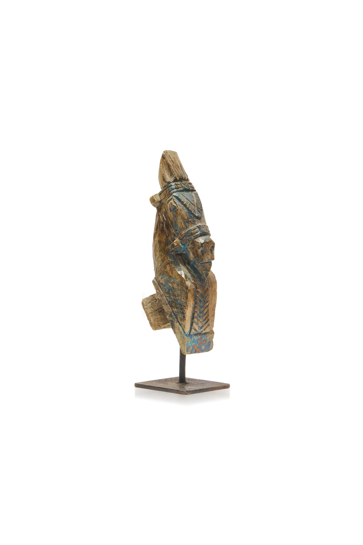 Wooden Horse Head Blue