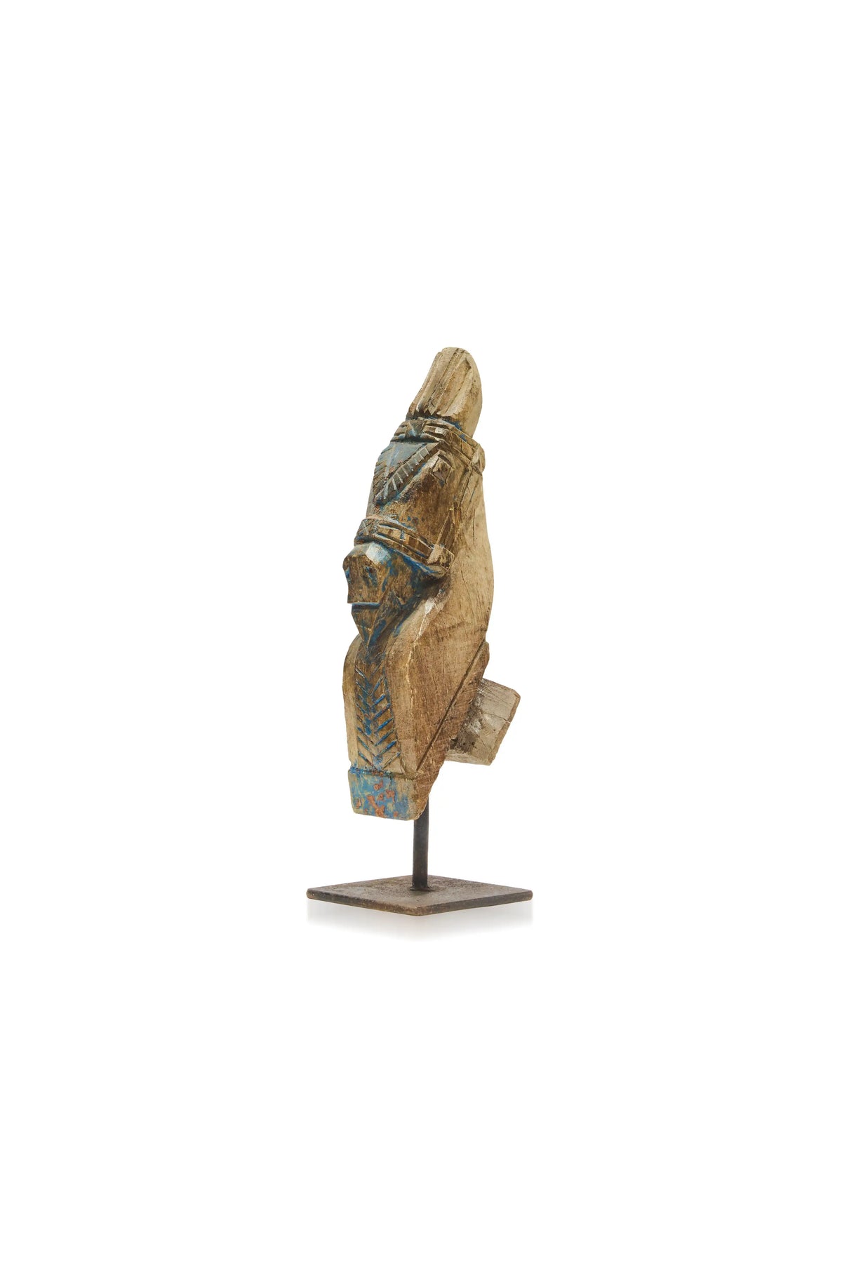 Wooden Horse Head Blue