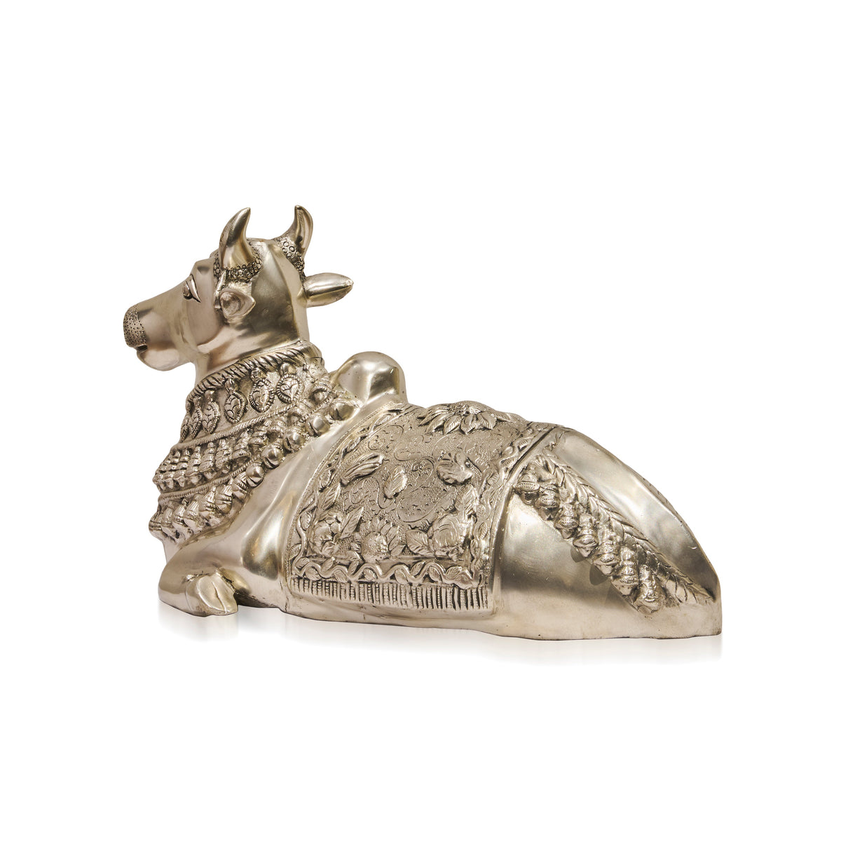 brass silver tone nandi