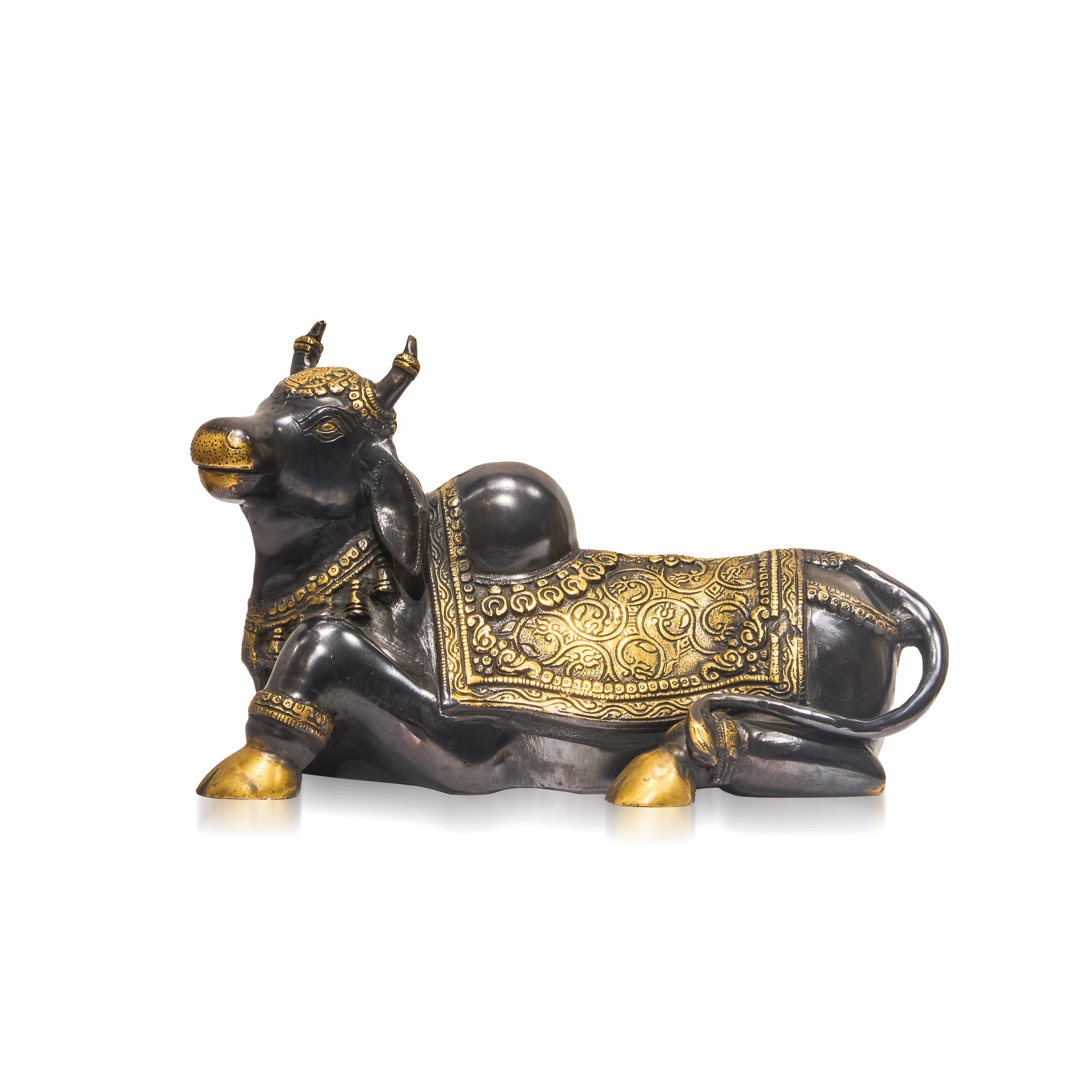 brass Nandi golden black