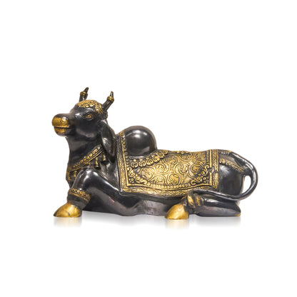 brass Nandi golden black
