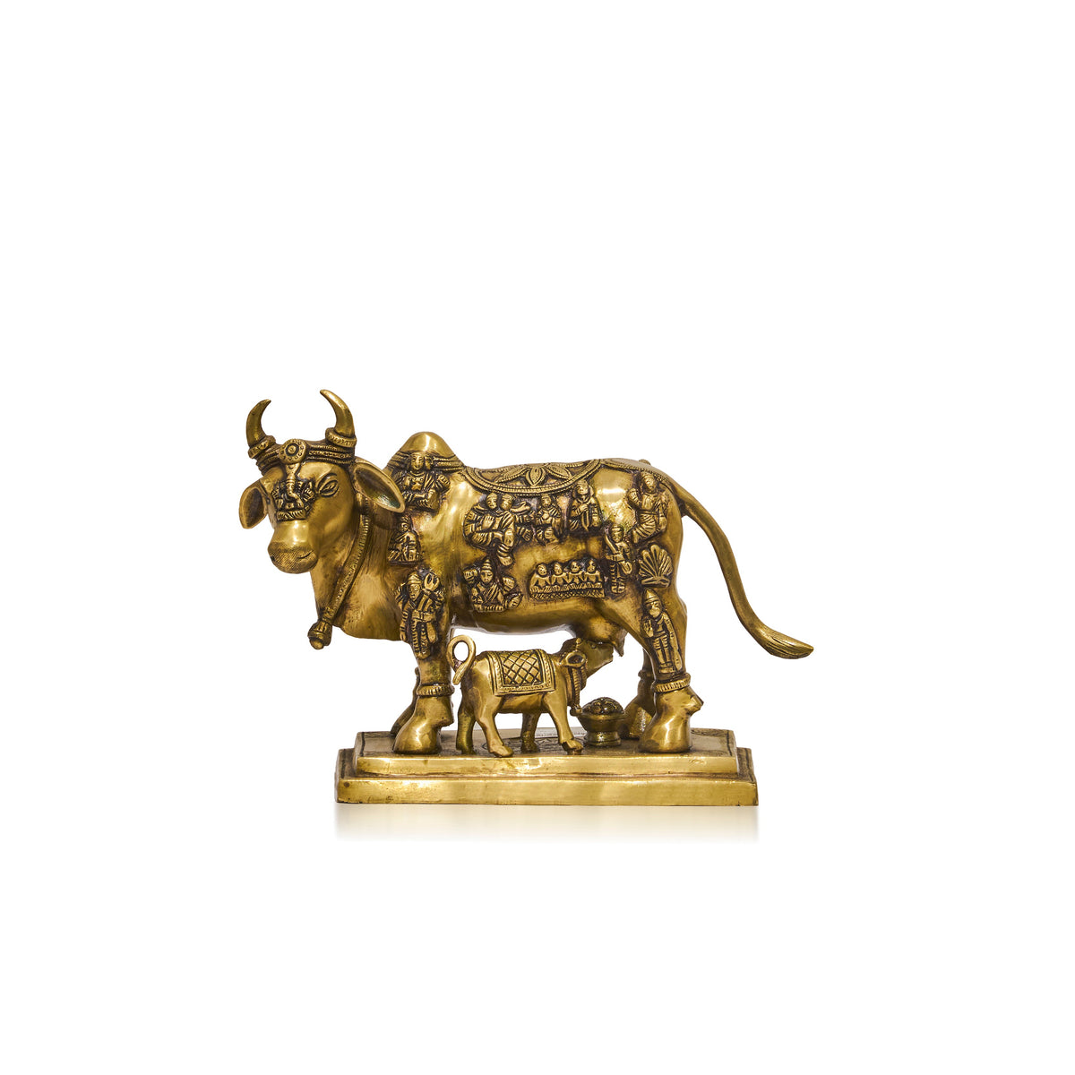 brass kamdhenu cow
