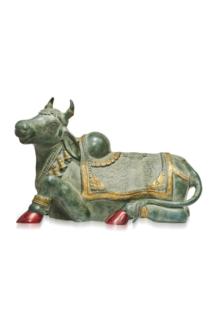 Green & Golden Brass Nandi