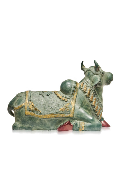 Green & Golden Brass Nandi