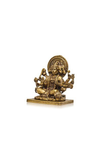 Panchmukhi Hanuman Golden Polish