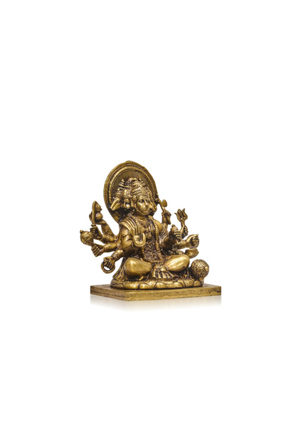 Panchmukhi Hanuman Golden Polish