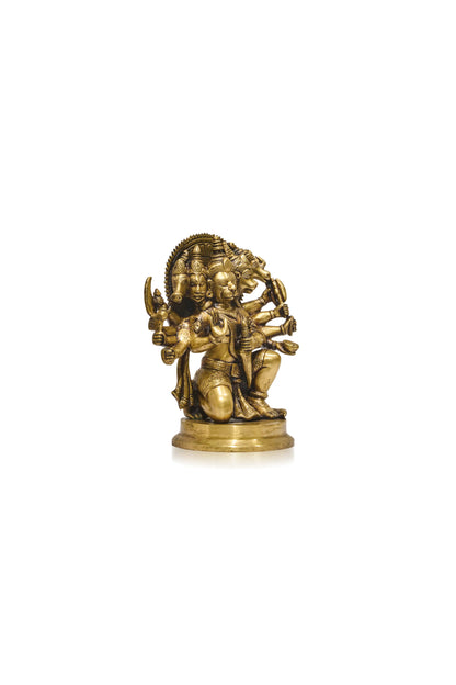 Panchmukhi Hanuman Golden Polish