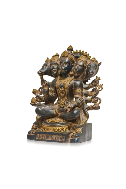 Panchmukhi Hanuman Black Polish