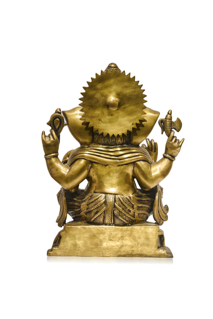 Brass Golden Lord Ganesha
