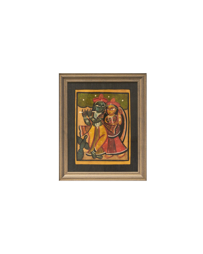 Radha Krishna Pattachitra Painting