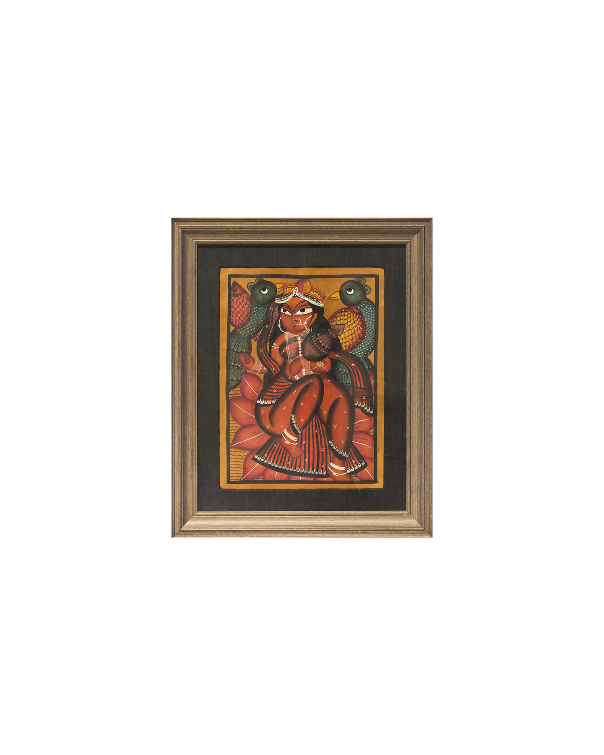 Lady with Peacocks Pattachitra Painting
