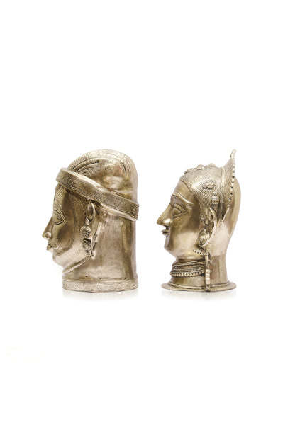 Divine Gauri–Shiva Sculpture Pair