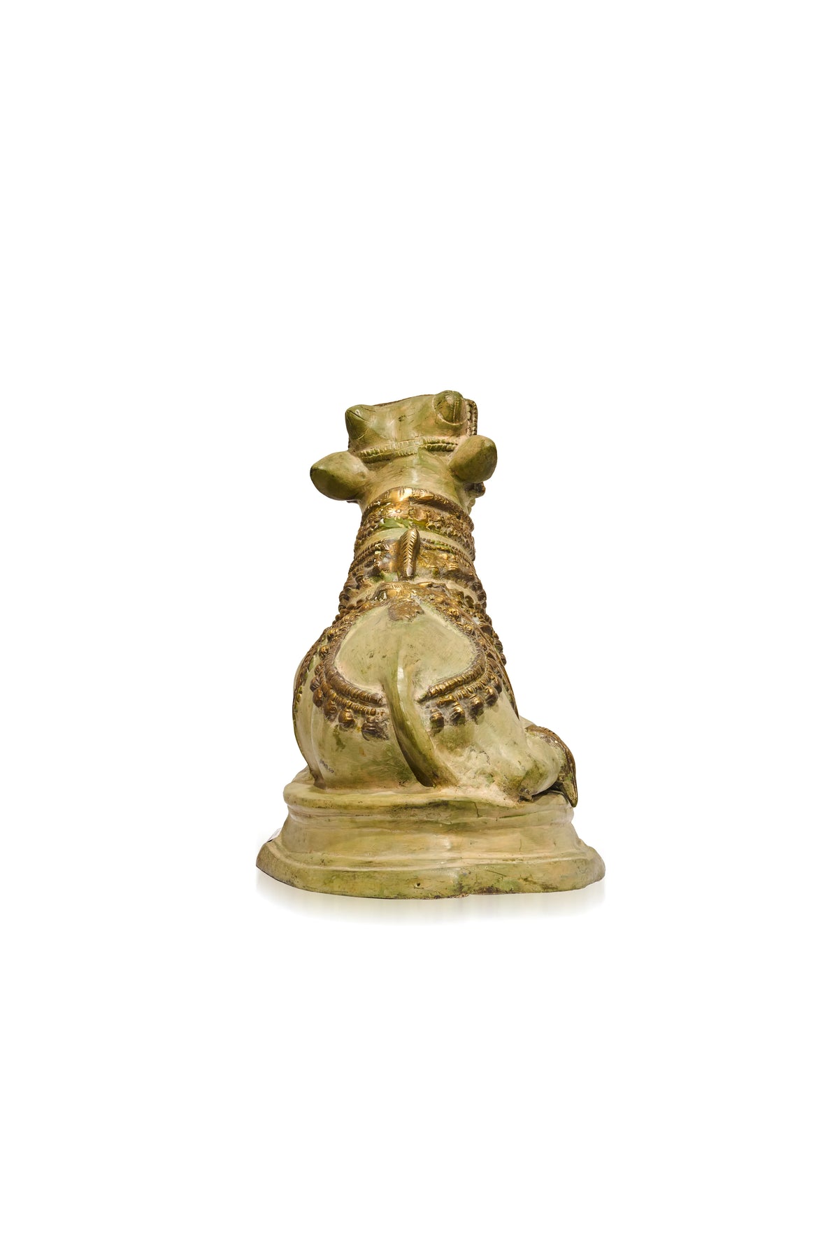 Sage Green & Golden Patina Finish Nandi