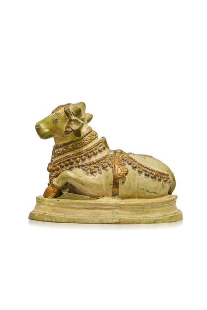 Sage Green & Golden Patina Finish Nandi
