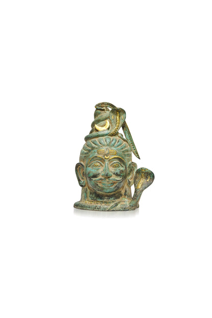 Shiva In Green Patina