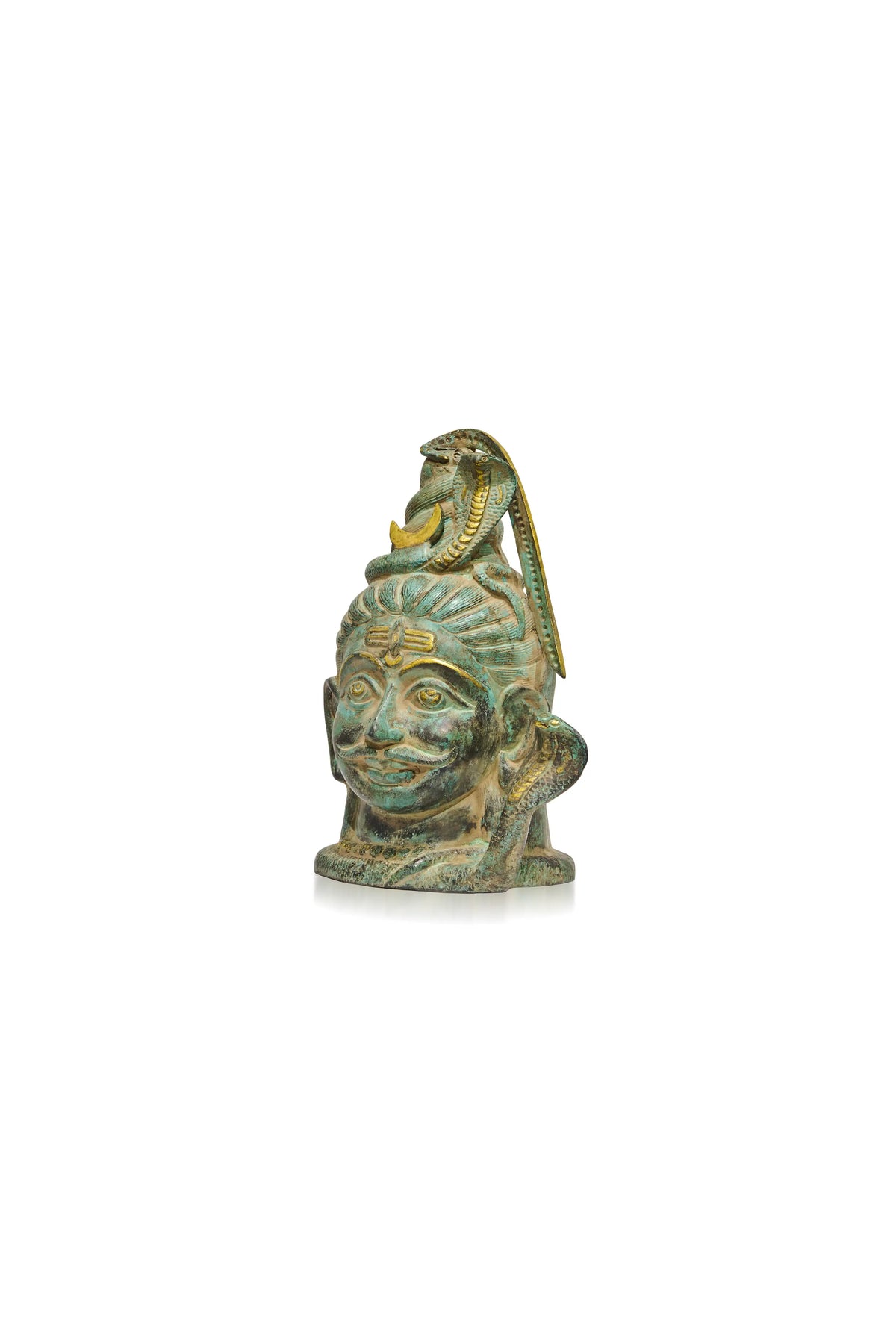 Shiva In Green Patina