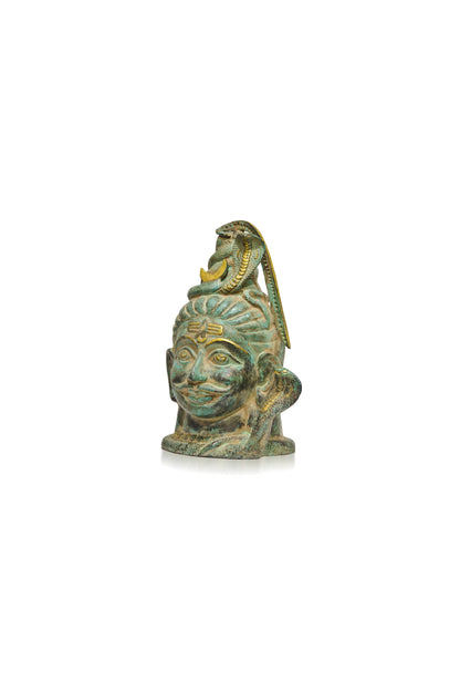 Shiva In Green Patina