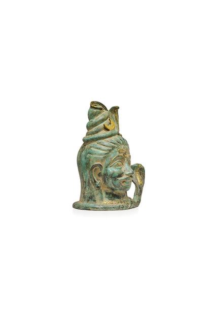 Shiva In Green Patina