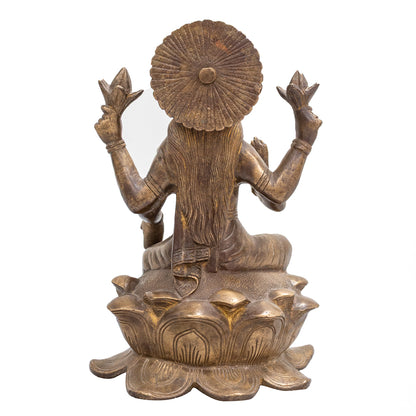 Brass Lakshmi Idol – Antique Finish