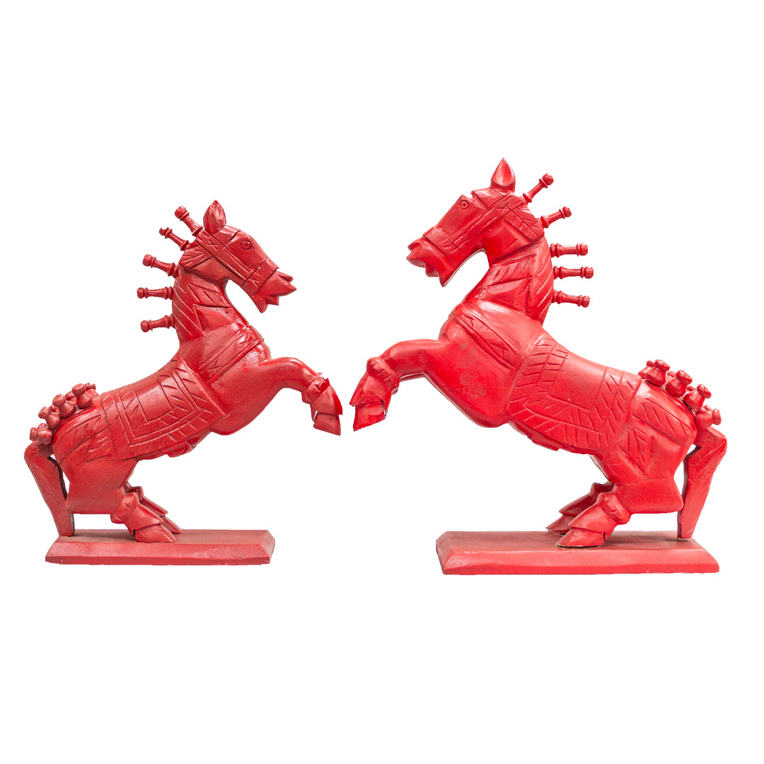 Hand Crafted Horse - Red
