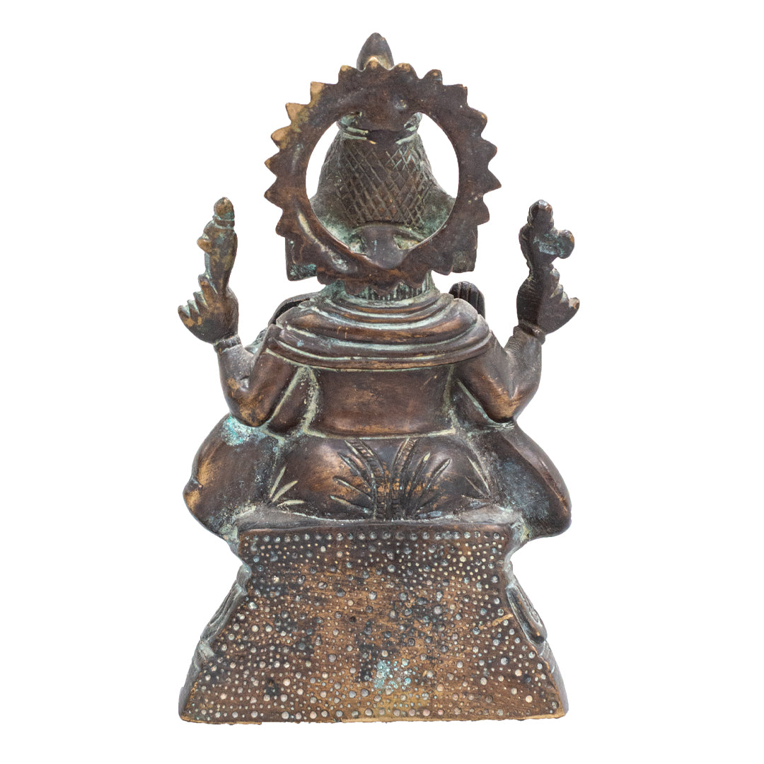 Brass Ganesha Idol – Antique Finish